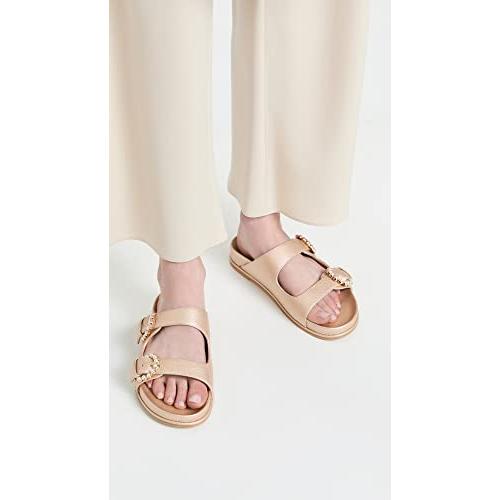 【並行輸入品】Stuart Weitzman レディース パイパー スライドサンダル, プラチノ, 9.5 Stuart Weitzman Woの画像