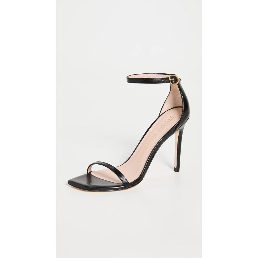 【並行輸入品】Stuart Weitzman レディース 100mm Nudistcurve サンダル, ブラック, 24 Stuart Weiの画像