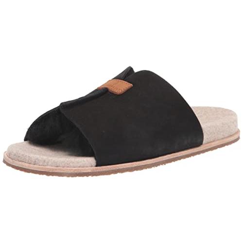 【並行輸入品】Revitalign Spruce Women's Shearling Slip on Slipper Black   8 Me_1