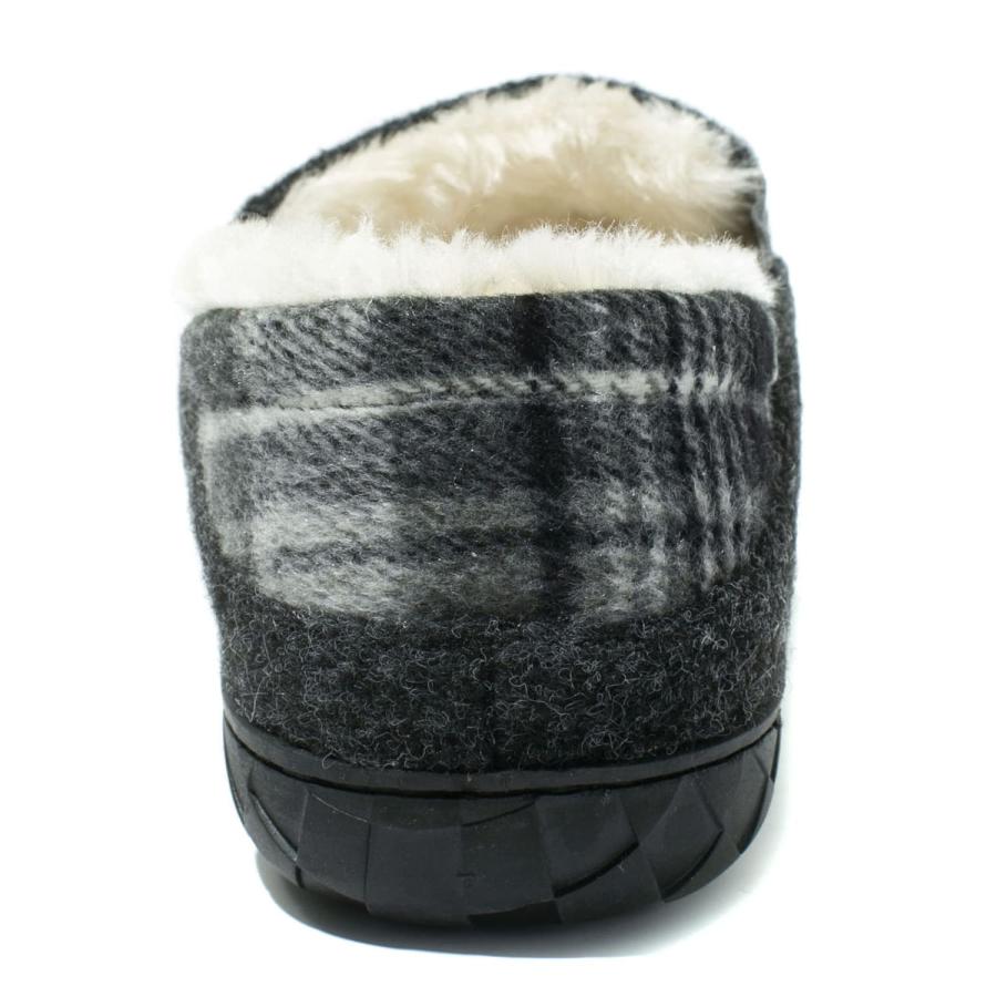 【並行輸入品】NewDenBer Men's Warm Memory Foam Moccasin Slippers Plush Sherpa_3