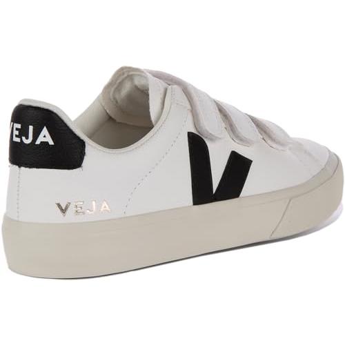 【並行輸入品】Veja Recife Logo Leather Sneaker, 45, Whiteの画像