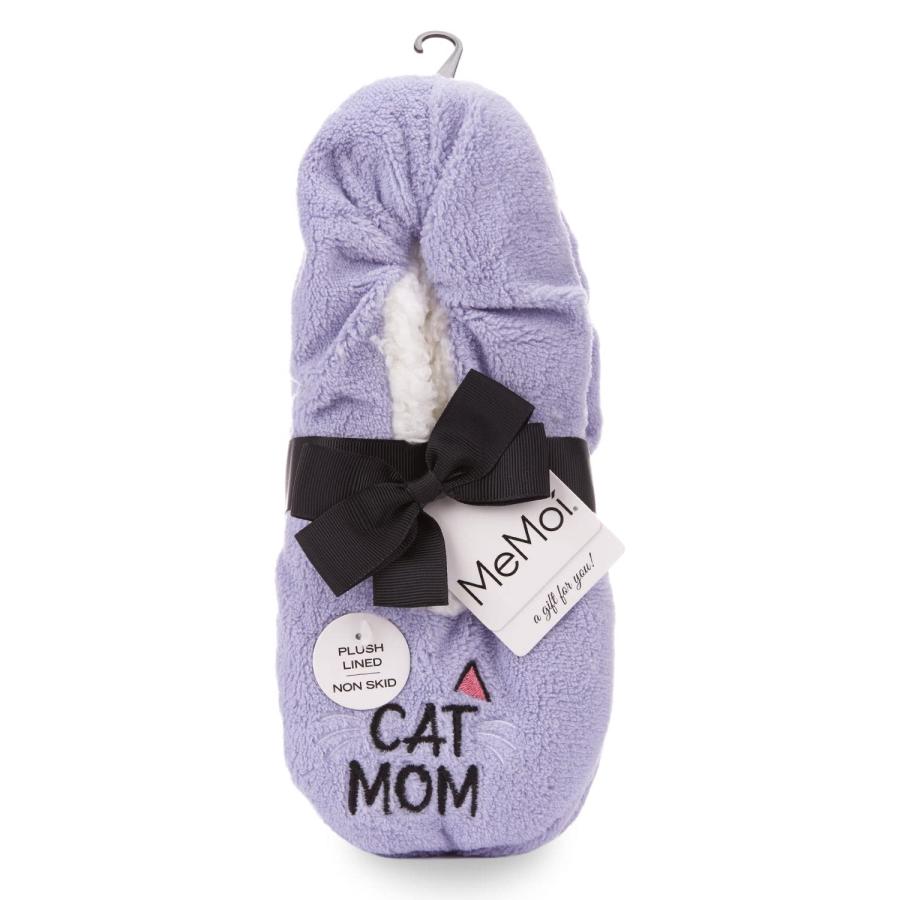 【並行輸入品】MeMoi Cat Mom シェルパ裏地 ローカットスリッパ， ラベンダー， Medium/Large MeMoi Women's_6