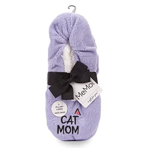 【並行輸入品】MeMoi Cat Mom シェルパ裏地 ローカットスリッパ， ラベンダー， Medium/Large MeMoi Women's_7