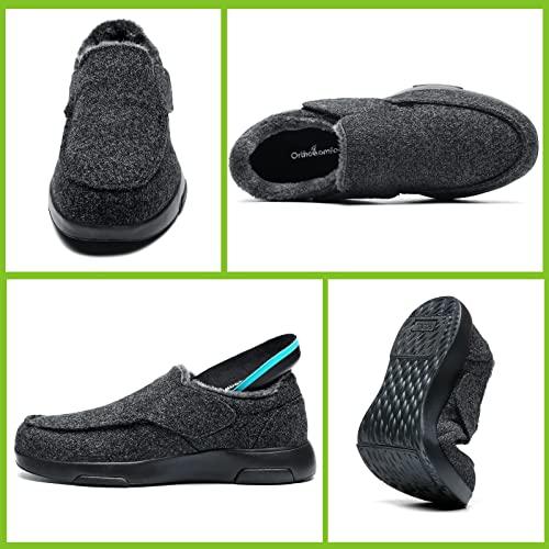 【並行輸入品】OrthoComfoot Men's Slippers With Arch Support,Moccasin Indoor Ouの画像