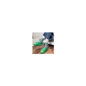 【並行輸入品】ZAIXO Women Slippers Fur Winter Solid Color Bedroom Living Greenの画像
