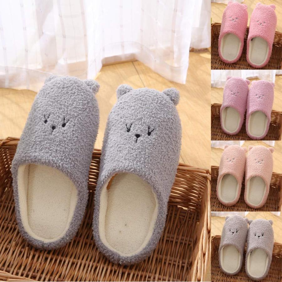 【並行輸入品】Womens Slippers Winter Slipper Memory Foam Fluffy Soft House Sli_3