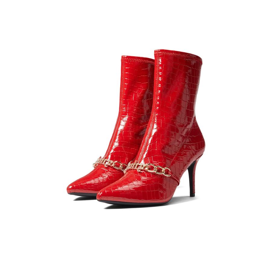 【並行輸入品】Juicy Couture レディース ハイヒール アンクルブーティ クローズドポインテッドトゥ   スタイリッシュなスティレット