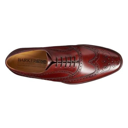 【並行輸入品】BARKER Men's Turing Leather Oxford Dress Shoe Cherry Calfの画像