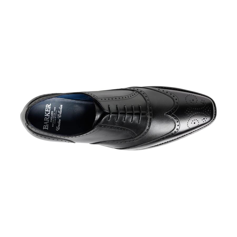 【並行輸入品】BARKER メンズ ジョニーレザー オックスフォードシューズ, ブラック(Black Calf), 9 BARKER Men'sの画像
