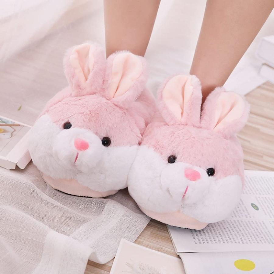 【並行輸入品】CYMOS Bunny Slippers Gifts Funny Animal Slippers Bunny Indoor Plの画像