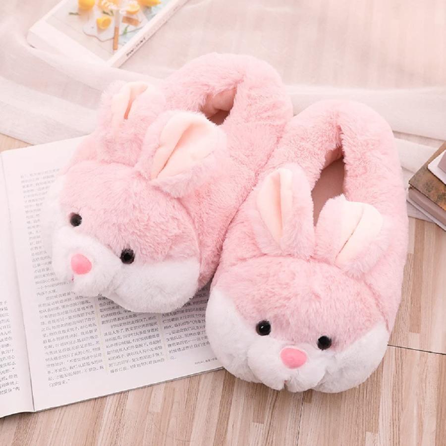 【並行輸入品】CYMOS Bunny Slippers Gifts Funny Animal Slippers Bunny Indoor Plの画像