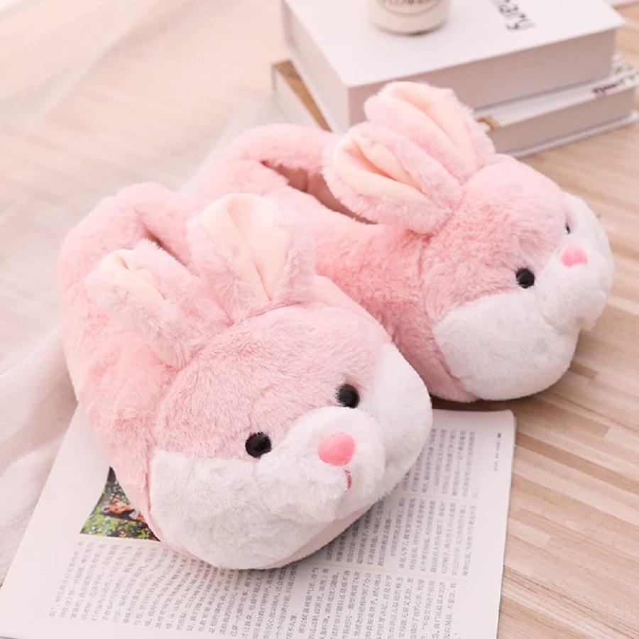 【並行輸入品】CYMOS Bunny Slippers Gifts Funny Animal Slippers Bunny Indoor Plの画像