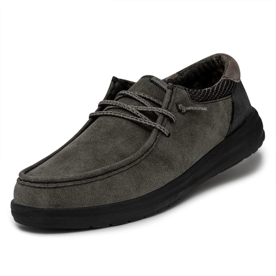 【並行輸入品】Hey Dude Men's Paul Dusty Olive Size 8 | Men’s Shoes | Men's Lacの画像