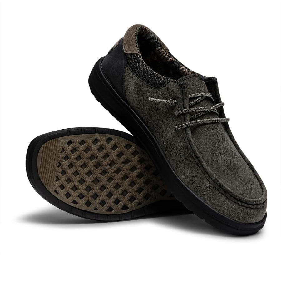 【並行輸入品】Hey Dude Men's Paul Dusty Olive Size 8 | Men’s Shoes | Men's Lacの画像