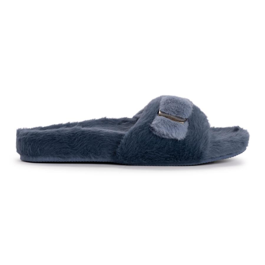 【並行輸入品】MUK LUKS womens Muk Luks〓 Women's Brilla Slipper, Denim Blue, Larの画像