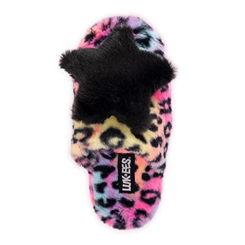 【並行輸入品】MUK LUKS レディース ルーキーズ ミニースリッパ, レインボー マルチスター, X Large MUK LUKS LUKEの画像