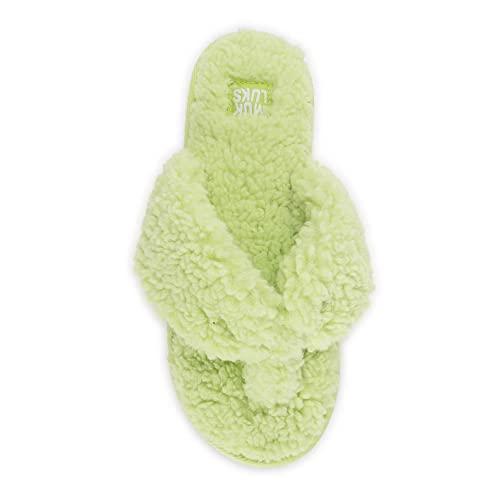 【並行輸入品】MUK LUKS womens Women's Taryn Thong Slipper， Butterfly Green， La_4