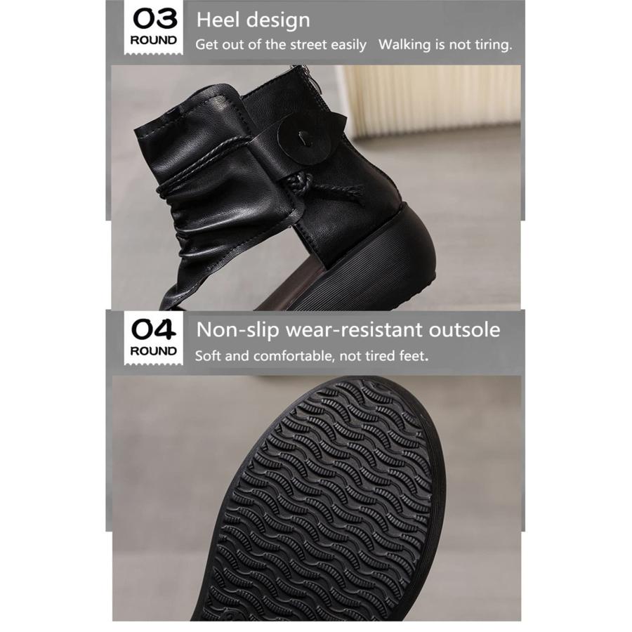 【並行輸入品】LKJHG Women Leather Sandals Open Toe Wedge Platform Beach Sandalの画像
