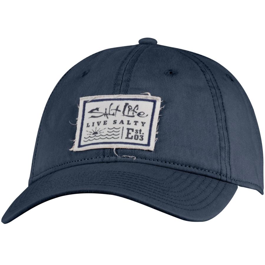 【並行輸入品】ソルトライフ シーストーリーハット ウォッシュドネイビー OSFM Salt Life Sea Story Hat, Washed