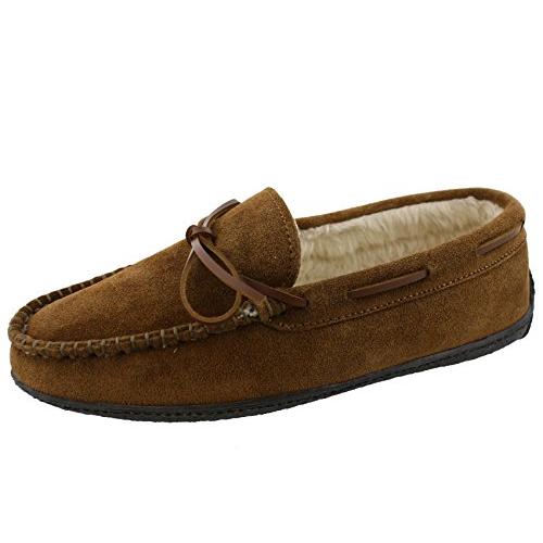 【並行輸入品】Clarks メンズ Augusta インドアアウトドア フェイクファースリッパ (11 M US、ブラウン カウスエード)， ブ