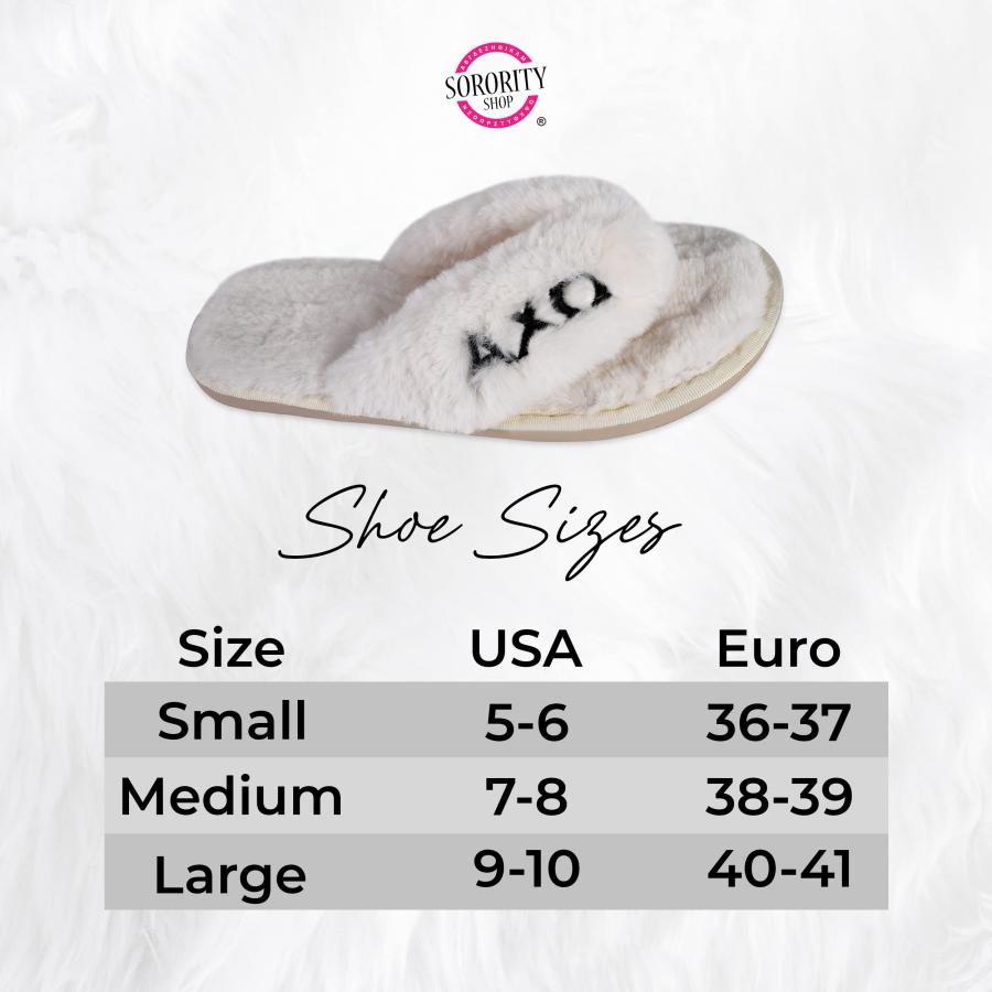 【並行輸入品】Sorority Shop Tri Sigma ファジースリッパ レディース, ホワイト, 9 10 Sorority Shop_6