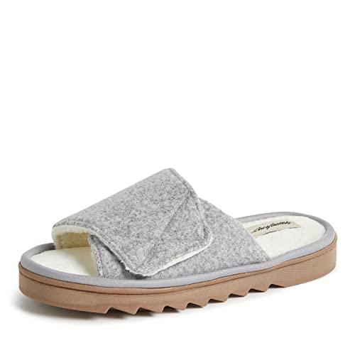 【並行輸入品】Dearfoams Women's Norma Adjustable Wool Slide Slipper, Light Heat_1