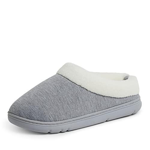 【並行輸入品】Dearfoams Women's Olive Memory Foam Sweatshirt Clog Slipper, Ligh_1