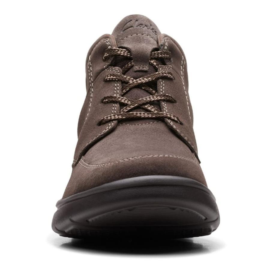 【並行輸入品】Clarks Men's Bradley Mid Oxford Boot, Taupe Suede, 8 Clarks Men'sの画像
