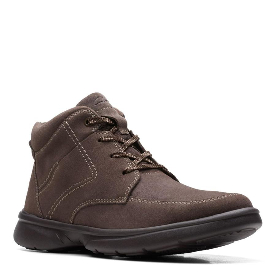 【並行輸入品】Clarks Men's Bradley Mid Oxford Boot, Taupe Suede, 8 Clarks Men'sの画像