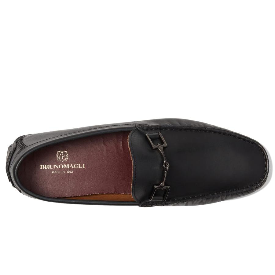 【並行輸入品】ブルーノ・マリ・ザンダー, Black Leather, 9 Bruno Magli Xander Black Leather Eの画像
