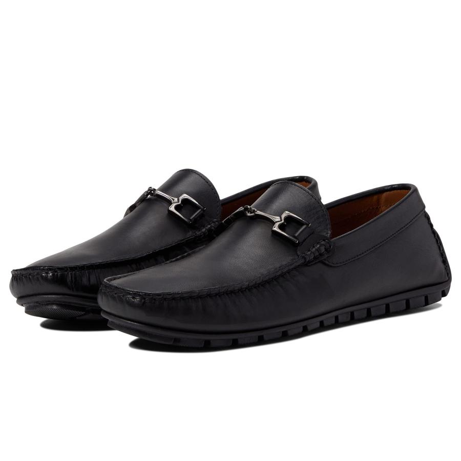 【並行輸入品】ブルーノ・マリ・ザンダー, Black Leather, 9 Bruno Magli Xander Black Leather Eの画像