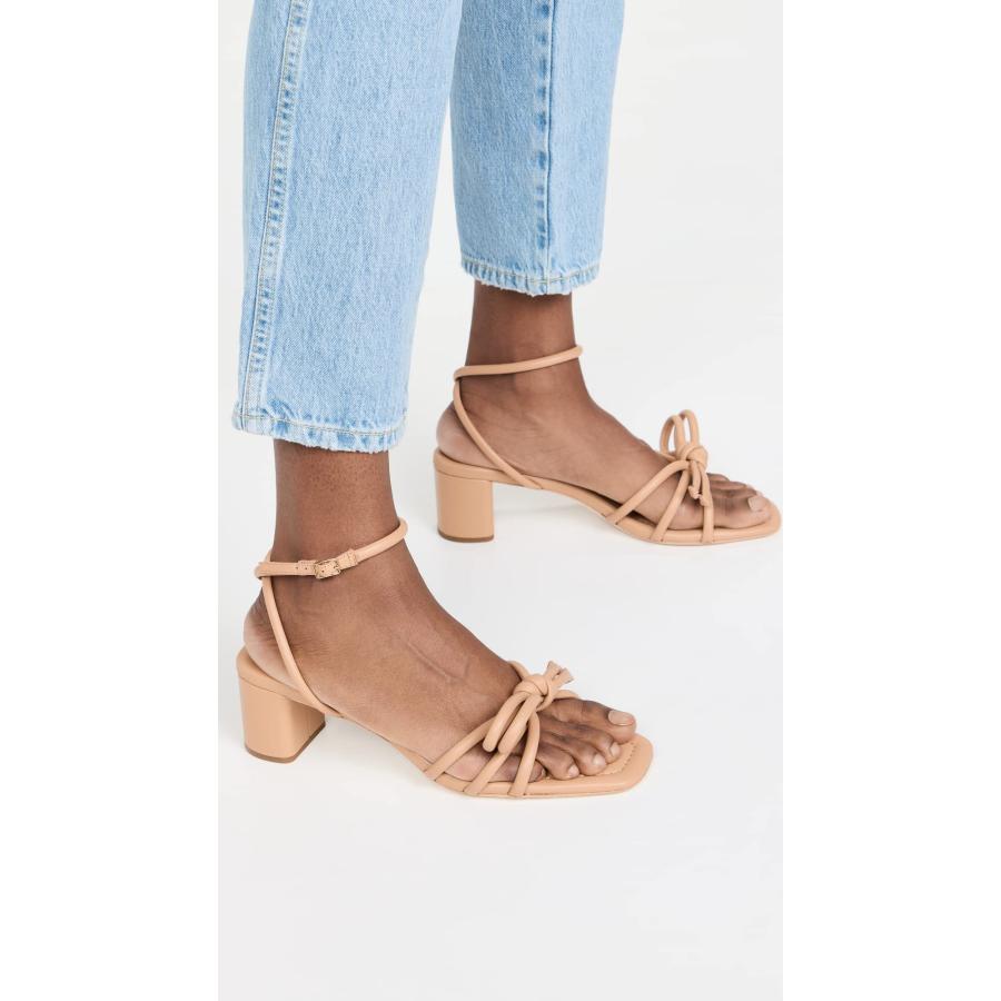 【並行輸入品】Loeffler Randall レディース Mikel レザーリボン ミッドヒールサンダル, デューン, 24 Loefflerの画像
