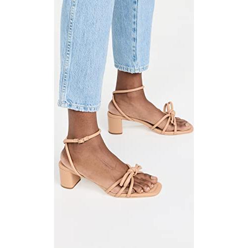 【並行輸入品】Loeffler Randall レディース Mikel レザーリボン ミッドヒールサンダル, デューン, 24 Loefflerの画像