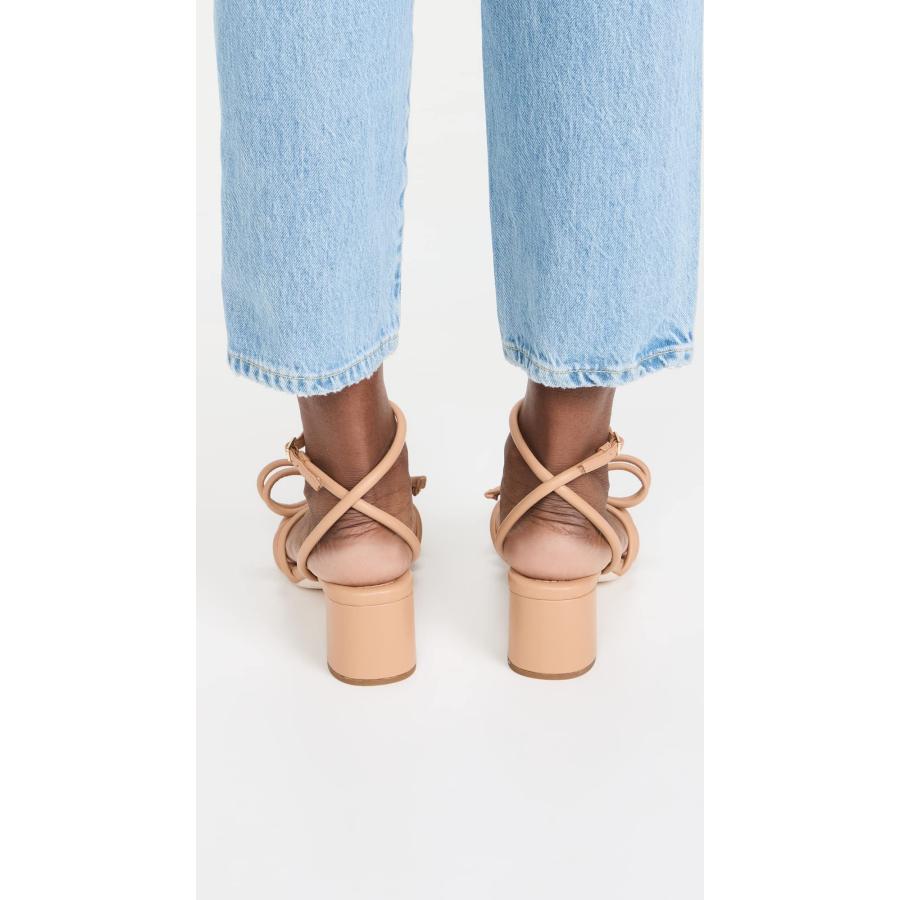 【並行輸入品】Loeffler Randall レディース Mikel レザーリボン ミッドヒールサンダル, デューン, 24 Loefflerの画像