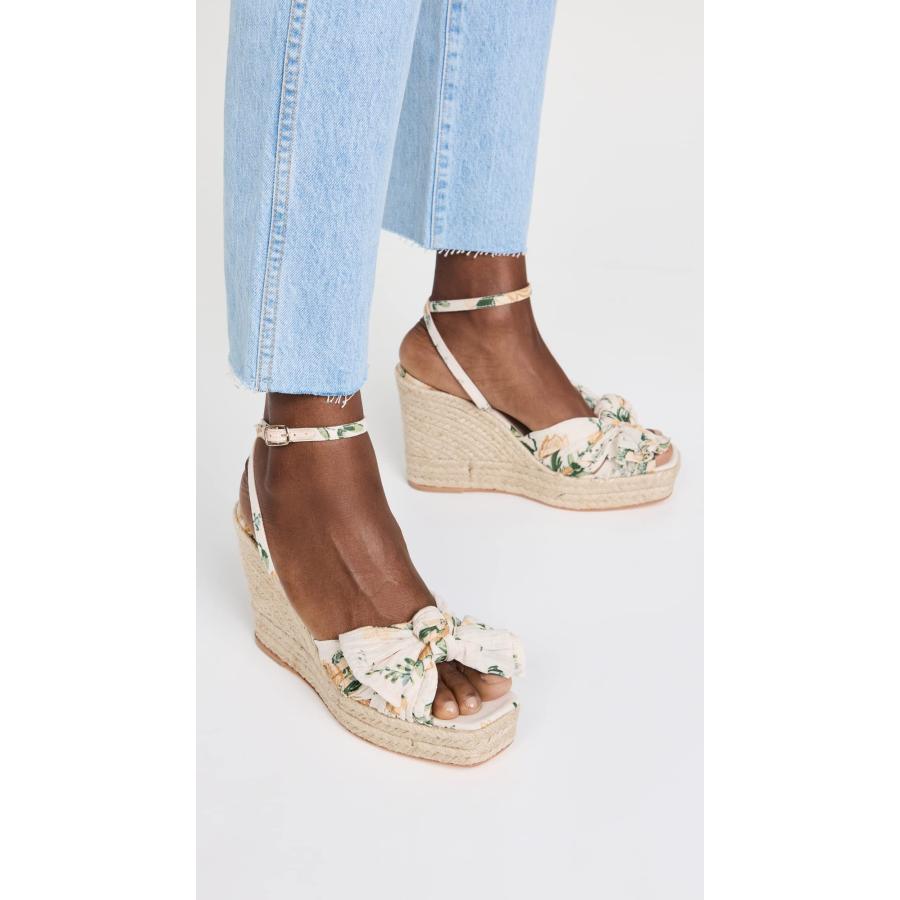 【並行輸入品】Loeffler Randall レディース ペリプリーツノット ウェッジ エスパドリーユ, Nova Floral, 11 Loの画像