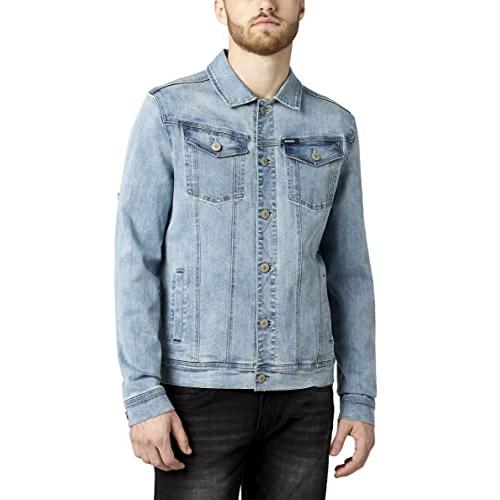 【並行輸入品】Buffalo David Bitton Men's Shirt Style Shacket Jacket， Whiskered
