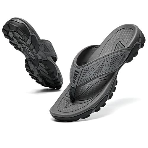 【並行輸入品】Lxso Flip Flops for Men Beach Thong Sandals with Arch Support Wa_4