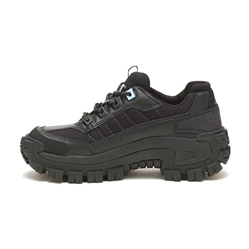 【並行輸入品】CAT Footwear Women's Invader Steel Toe Work Shoe, Black/Light Blの画像