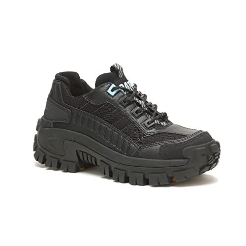 【並行輸入品】CAT Footwear Women's Invader Steel Toe Work Shoe, Black/Light Blの画像