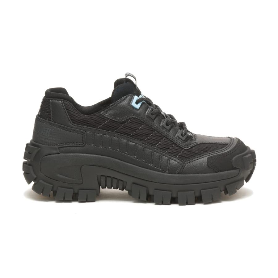 【並行輸入品】CAT Footwear Women's Invader Steel Toe Work Shoe, Black/Light Blの画像