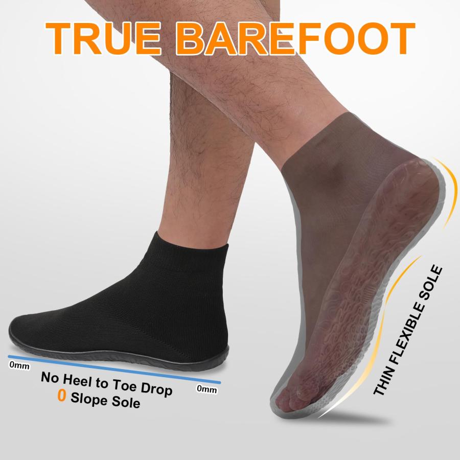 【並行輸入品】SKASO Sock Shoes Minimalist Barefoot Shoes for Men Women Slip on