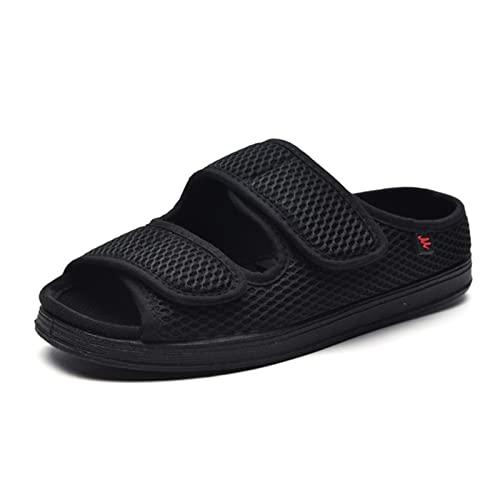 【並行輸入品】leeesa Woman Diabetic Shoes Wide Width Shoes Adjustable Slipperの画像