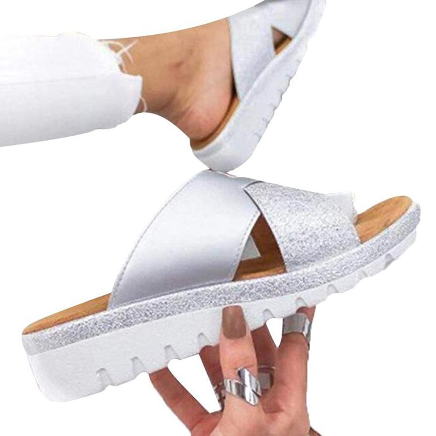 【並行輸入品】Non slip Wedge Sandals for Women Summer Casual Colorblock Cross_9