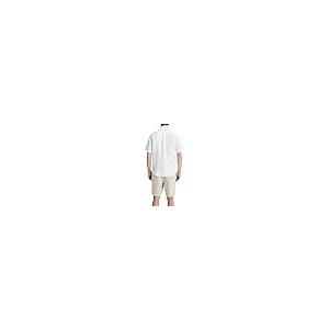 【並行輸入品】Vince Mens Linen S/S, Optic White, Mediumの画像