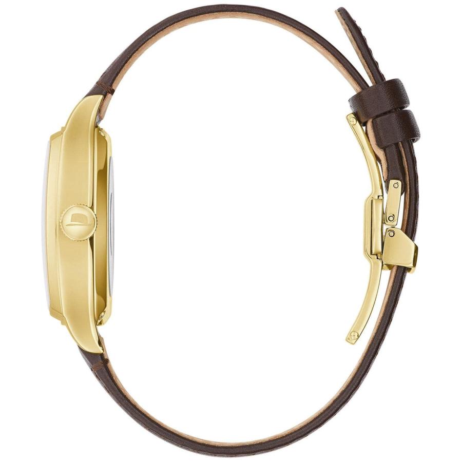 【並行輸入品】Bulova Men's Frank Sinatra 'Young at Heart' Brown Leather Strapの画像