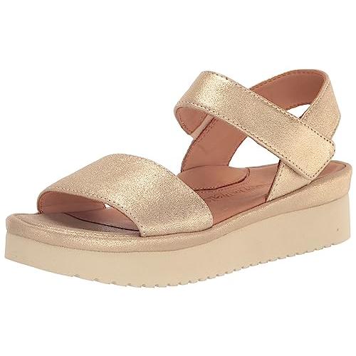 【並行輸入品】L'Amour Des Pieds Women's Abrilla Flat Sandal, Gold, 8の画像