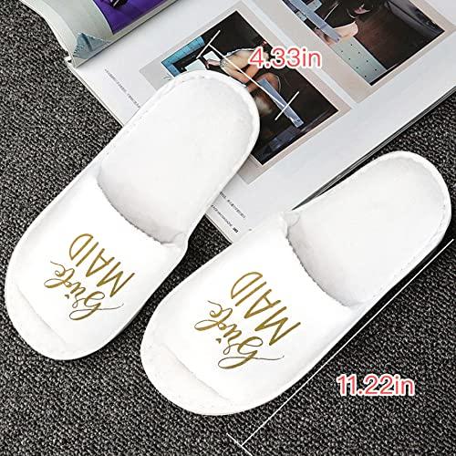 【並行輸入品】JEIBEI Wedding Slippers Set of 7 bridesmaid slippers Bride Slipp_7