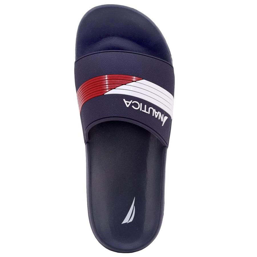 【並行輸入品】Nautica メンズ アスレチック スライド コンフォート サンダル シャワー スリッパ， ネイビー モンテ， 10 Nauti