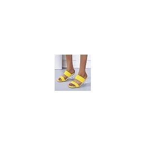 【並行輸入品】Women's Square Open Toe Slides Sandals Clear Kitten Mid Heel Pumの画像