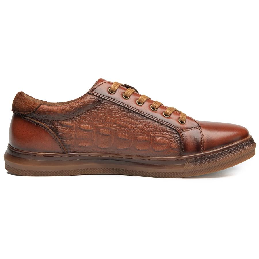 並行輸入品】Men's Fashion Leather Sneakers Casual Oxford